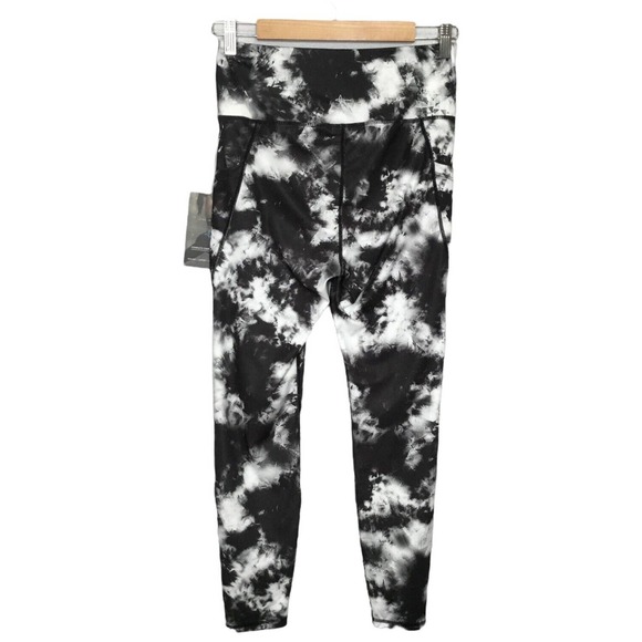 New S.O.I. Collection Tie Dye Leggings Cell Pocket High Rise Support Black M - Picture 4 of 8